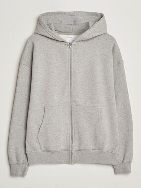 COLORFUL STANDARD GREY ZIP UP HOODIE